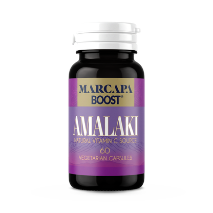 Marcapa Amalaki front label: whole fruit amla, 60 vegetarian capsules